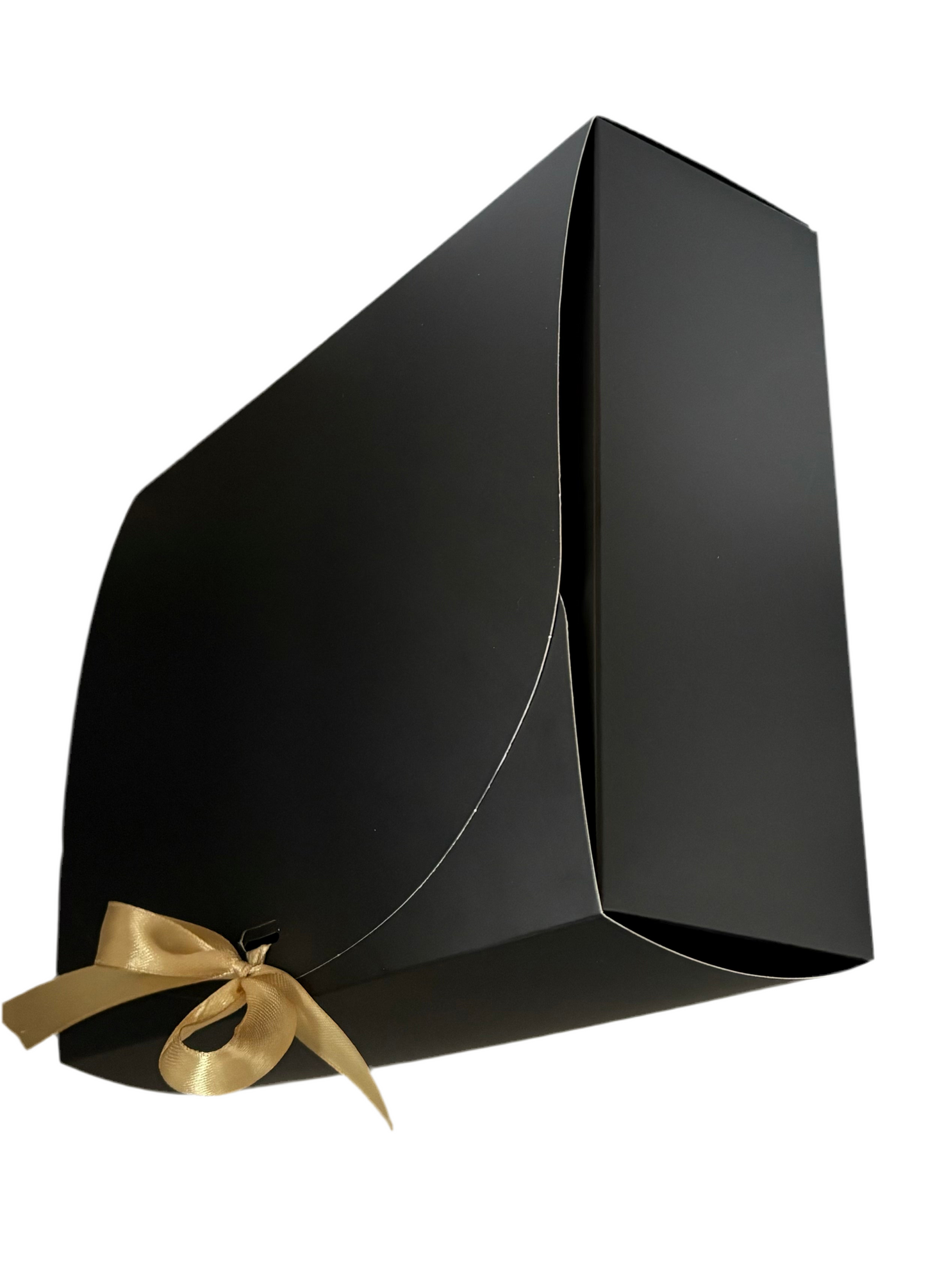 Gift Box - Large Black - Gold Ribbon
