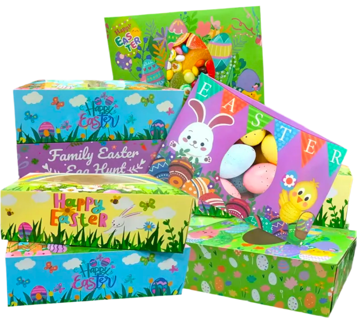 Gift Box - Large 22cm Easter - Choose Colour / Design