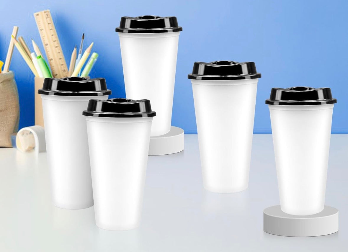 Hot Cup - White & Black - 450ml
