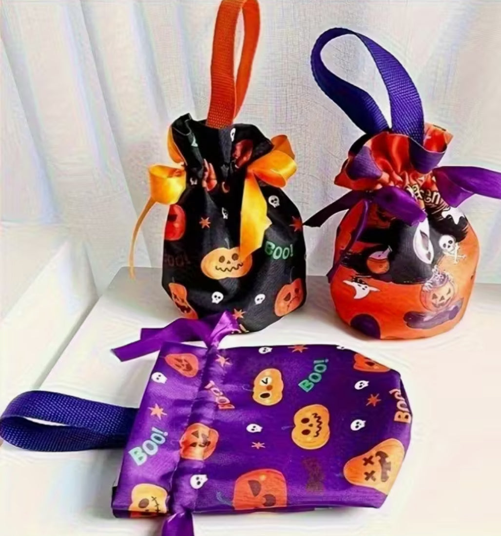 Halloween Polyester Drawstring Bag - Medium 18cm