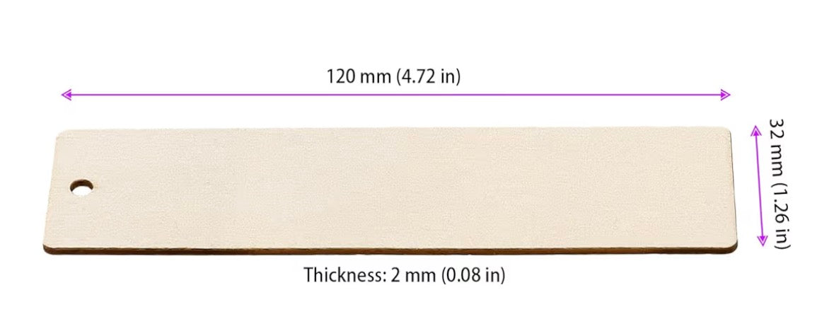 Wood Bookmark Blanks