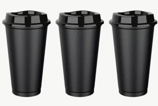 Hot & Cold Cup with Lid 16oz Black