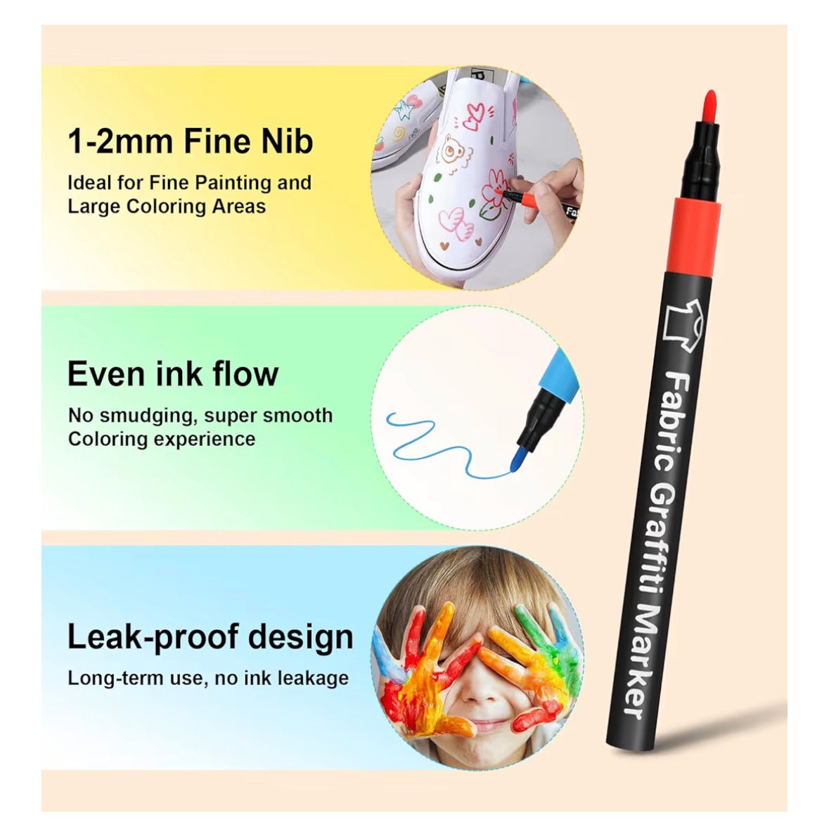 Fabric Markers Giant 30 Pack