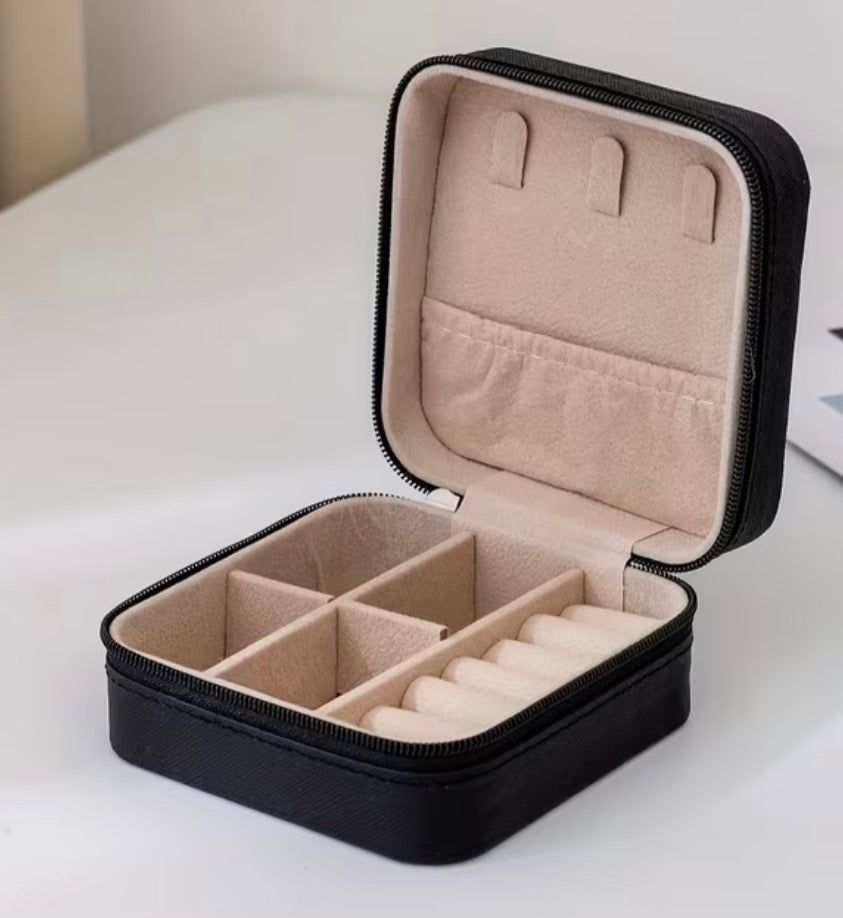PU Leather Jewellery Box Black