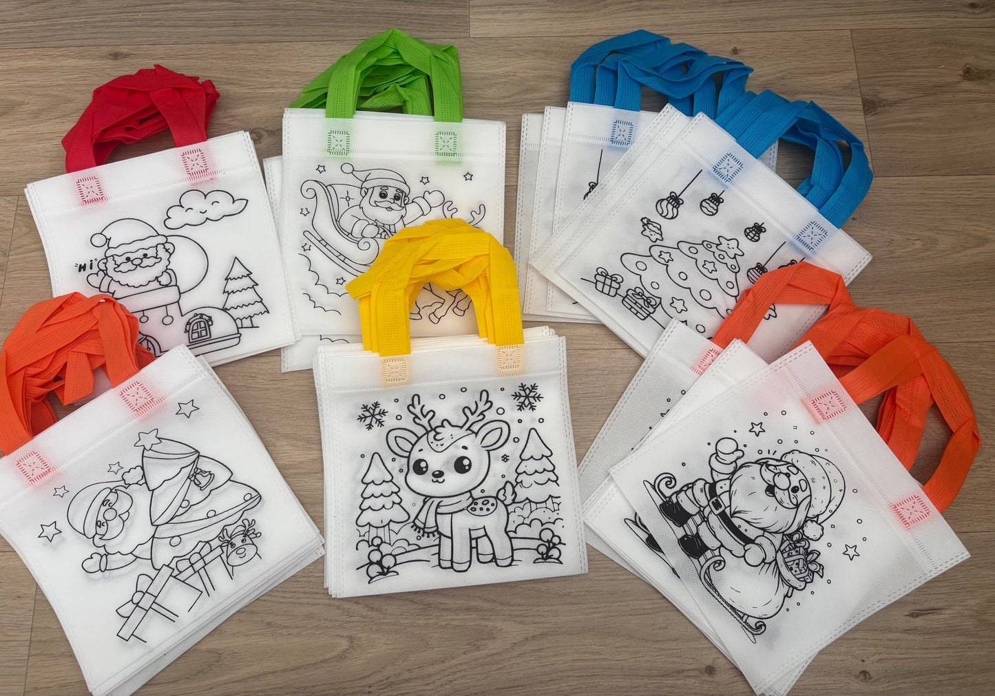 Christmas Colour In Tote Bag