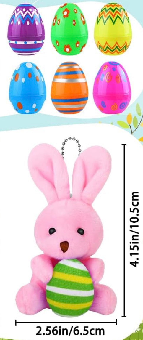 Prefilled Egg with 10.5cm Soft Toy Bunny