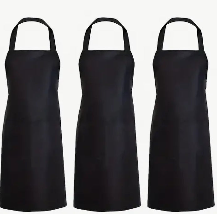 Polyester Apron - Black Adult One Size