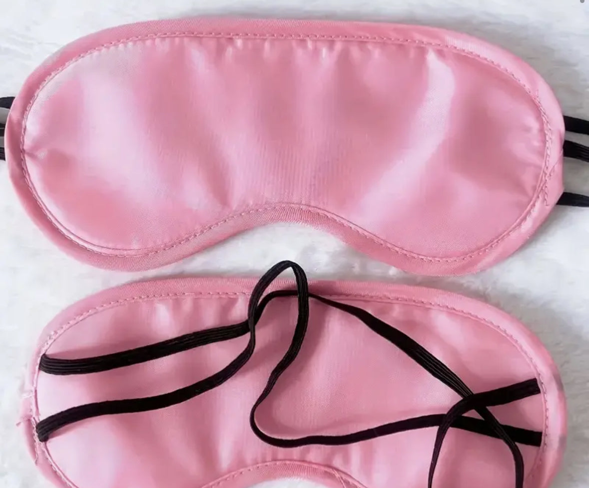 Sleep Mask Pink Satin