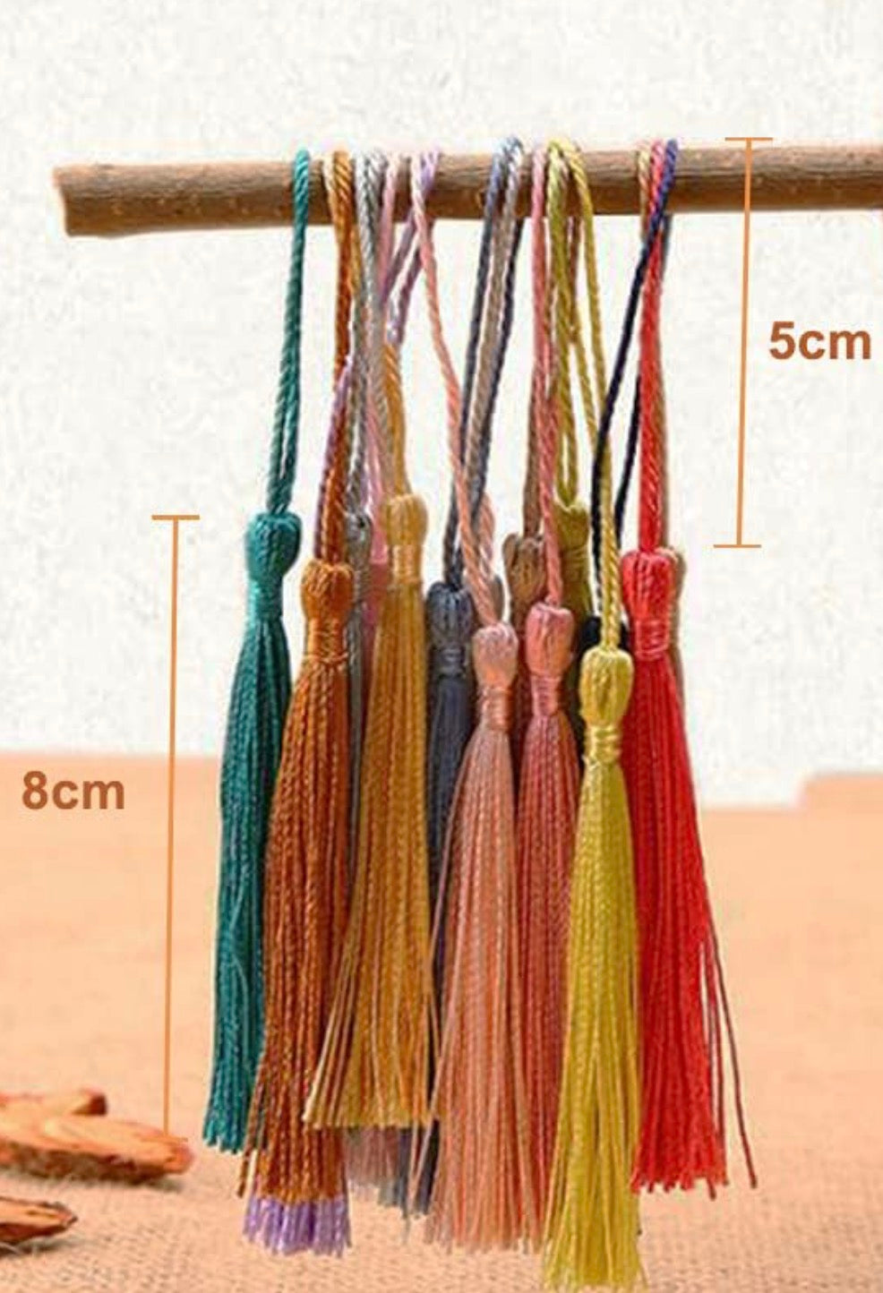 Bookmark / Craft Making Silk Tassels 40 Pack.