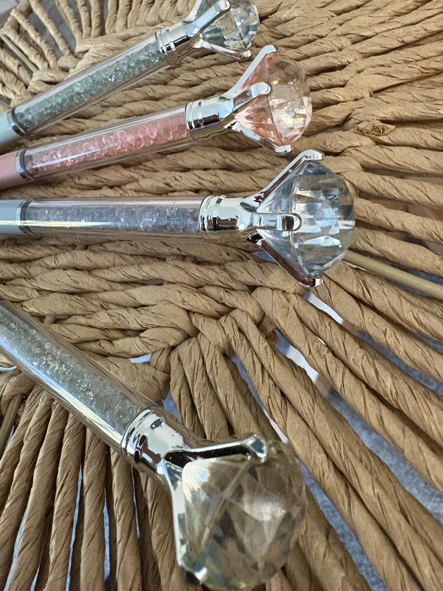 Diamond Topped Ballpoint Pen - Choose Colour