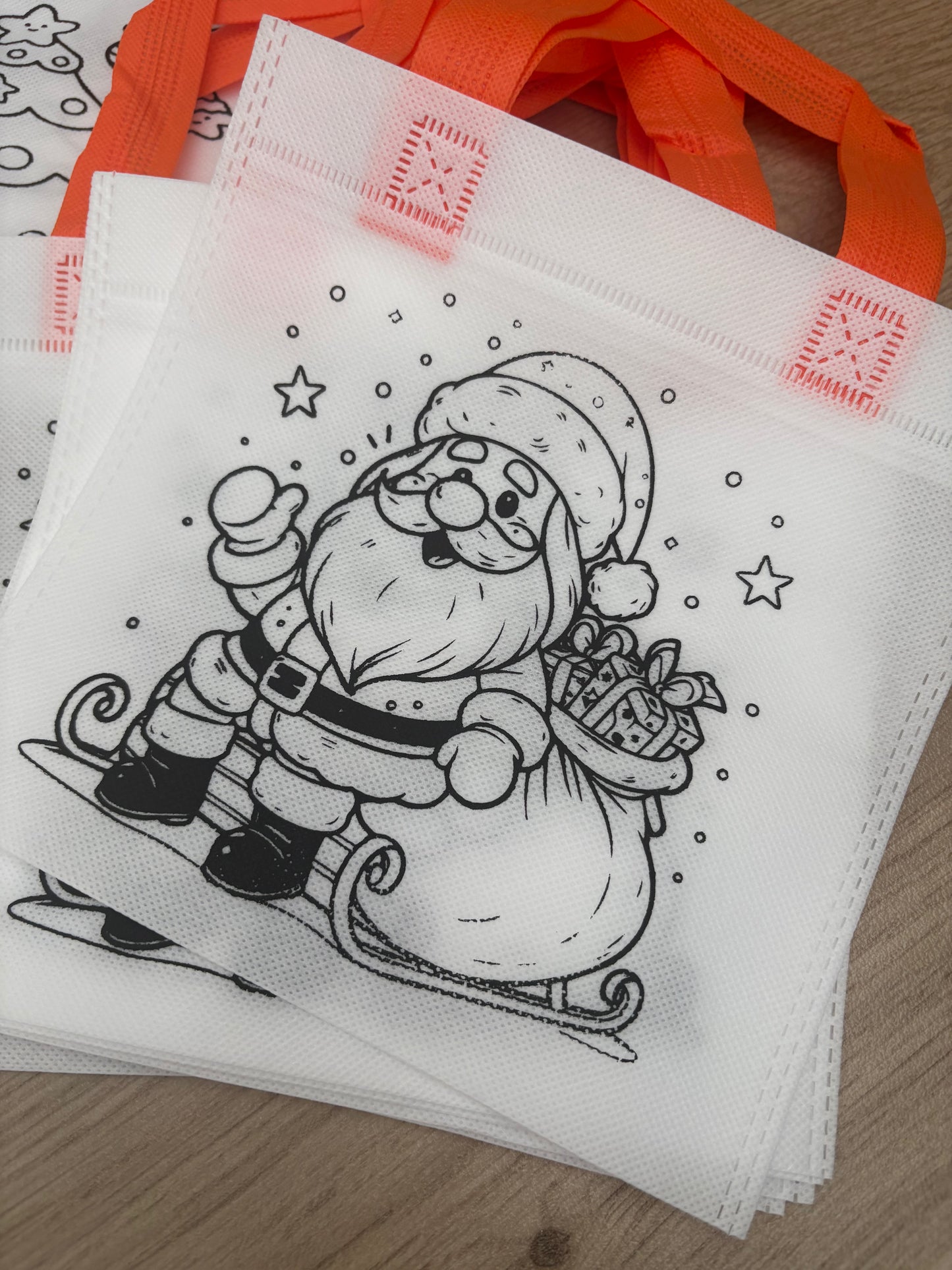 Christmas Colour In Tote Bag