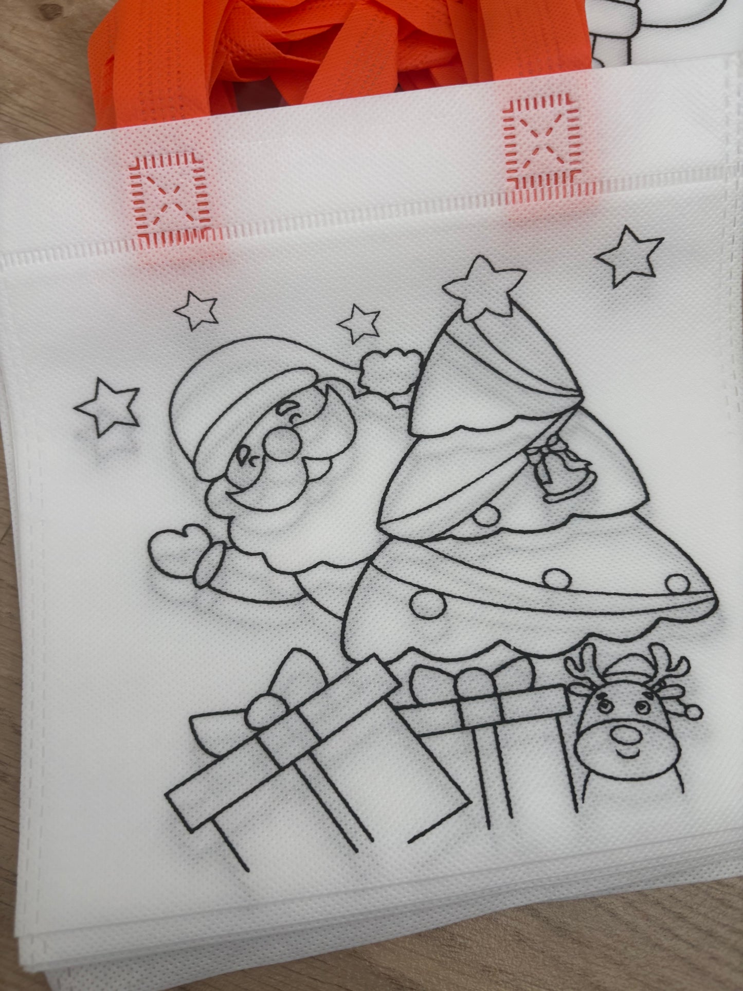 Christmas Colour In Tote Bag