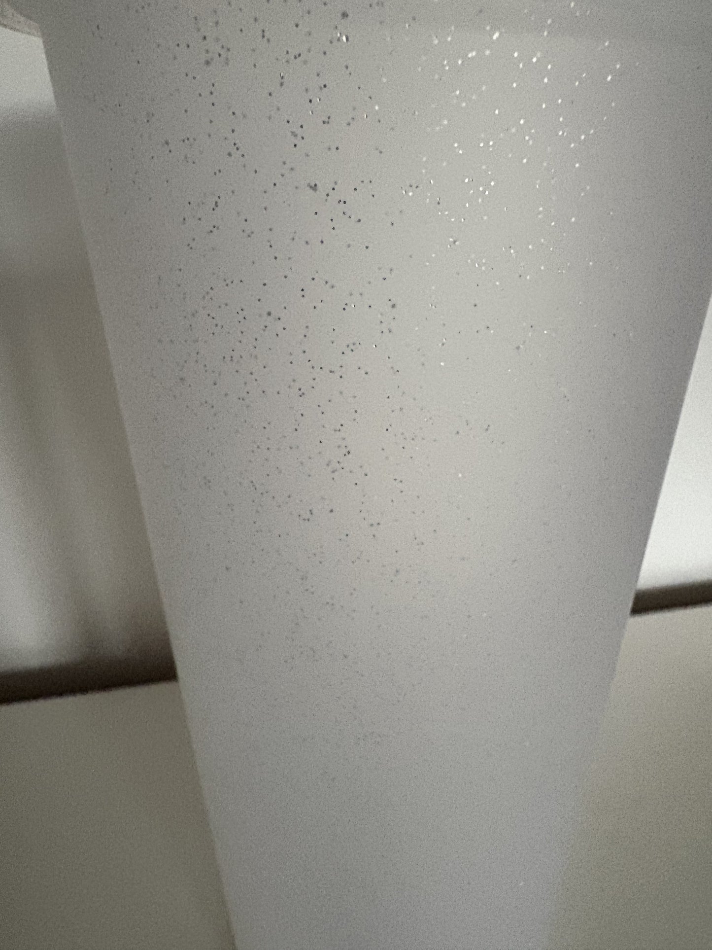 Cup 24oz with Lid & Straw Clear Glitter