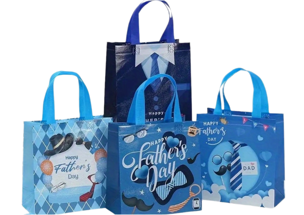 Fathers Day Reusable Tote Gift Bag - Large