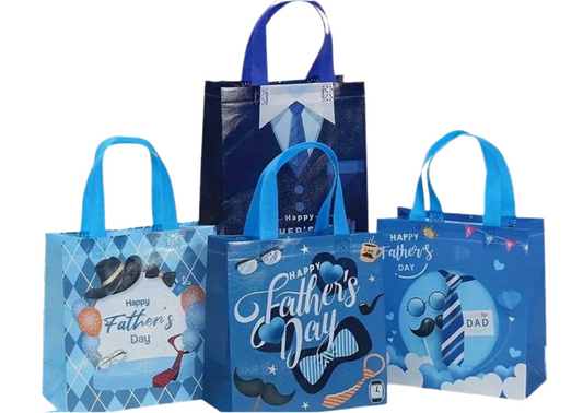 Fathers Day Reusable Tote Gift Bag - Large