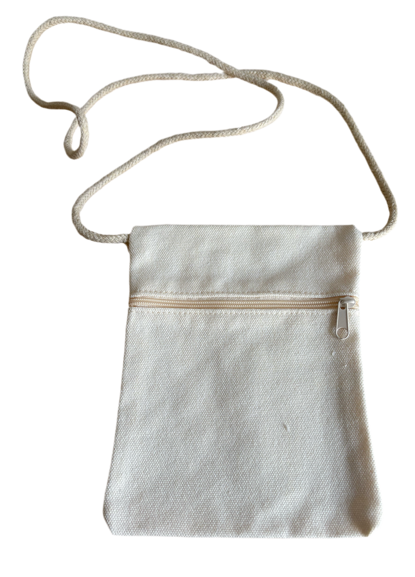Canvas Cross Body Zip Bag