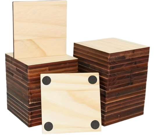 Wood Coaster Square 10cm
