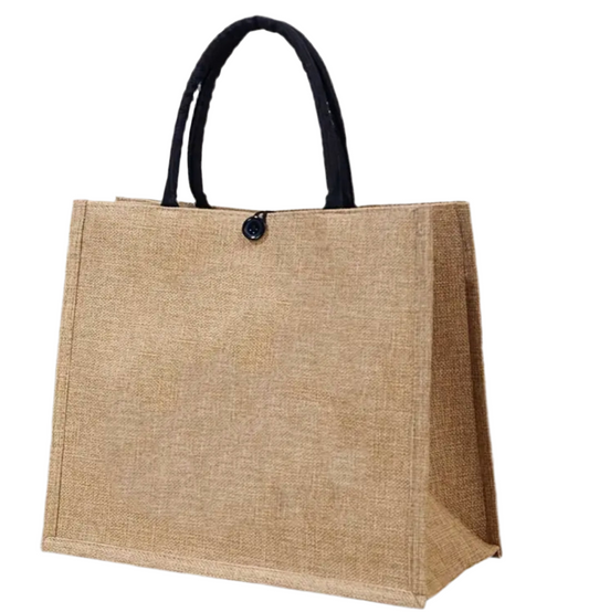 Jute Shopper - Large Bag - Fully Lined.