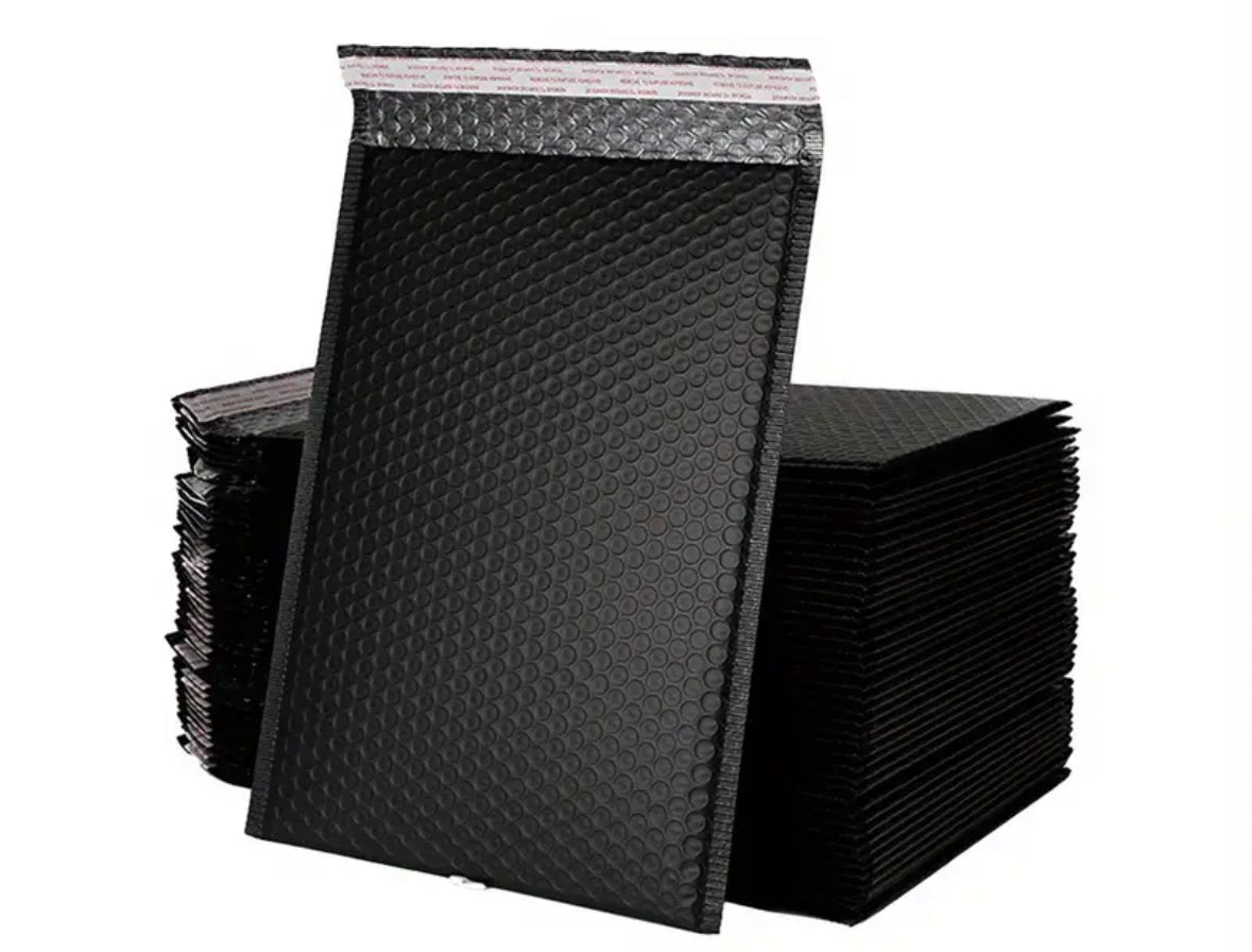 Bubble Mailer Black 24x15cm