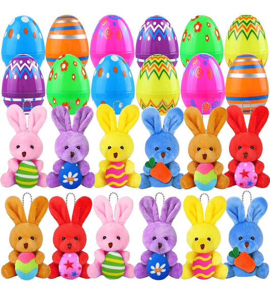 Prefilled Egg with 10.5cm Soft Toy Bunny