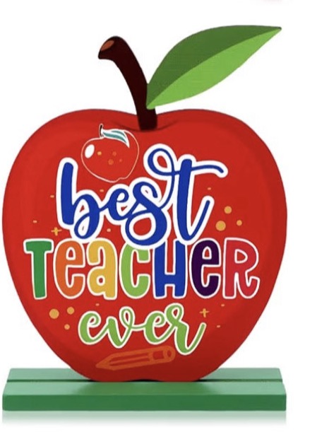 Teacher Appreciation Wooden Desk Ornament