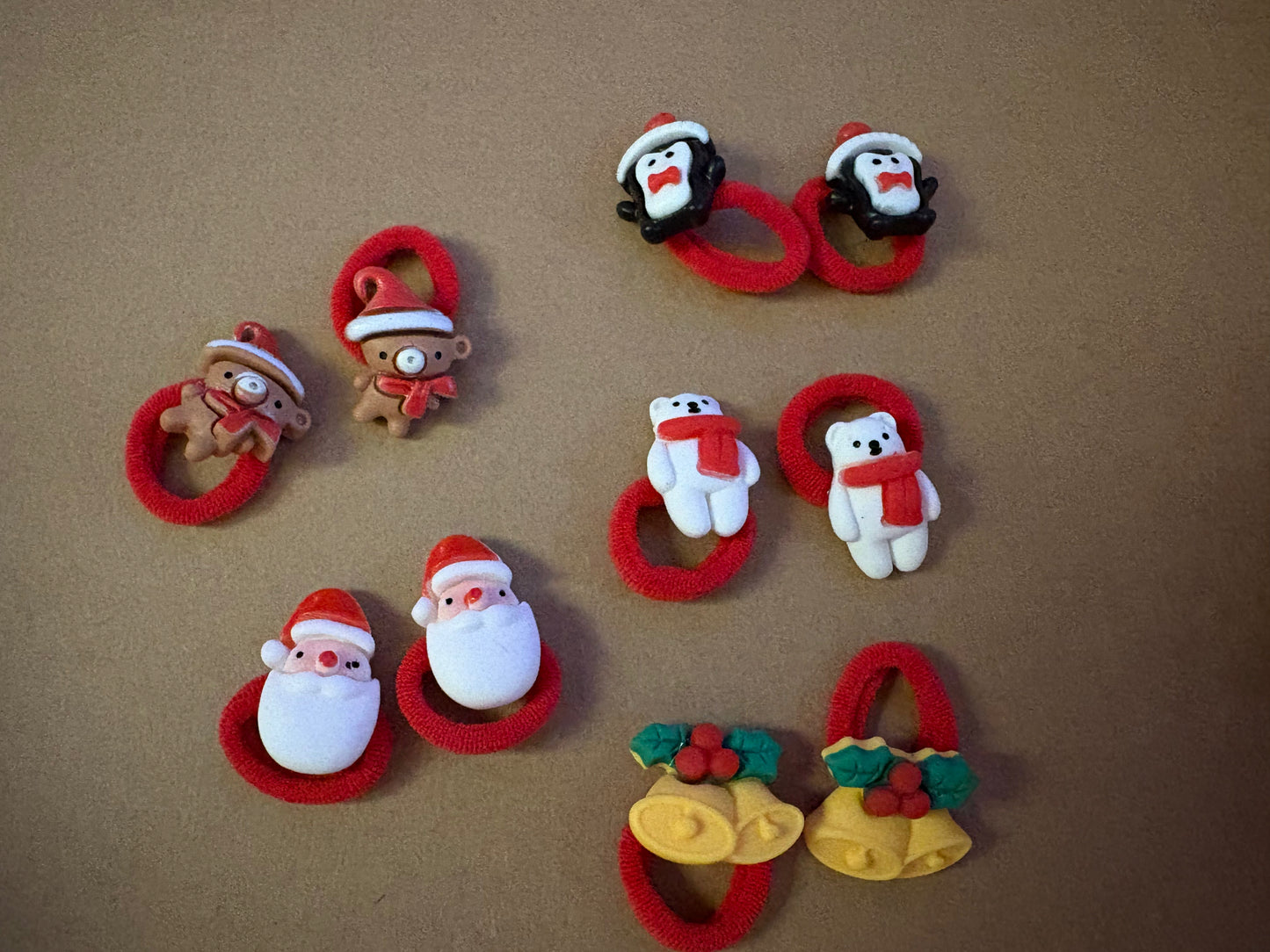 One Pair Xmas Hair Bobbles