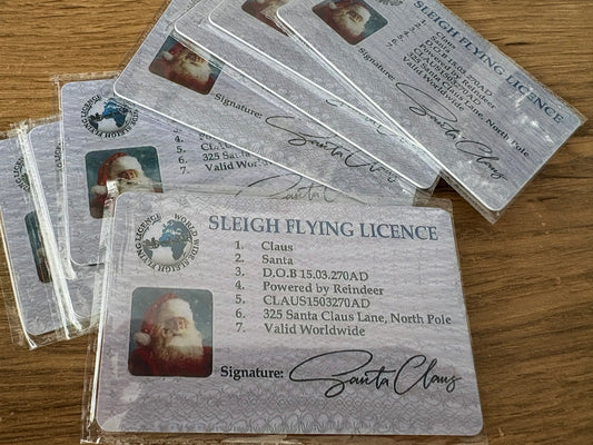 Santa Driving Licence