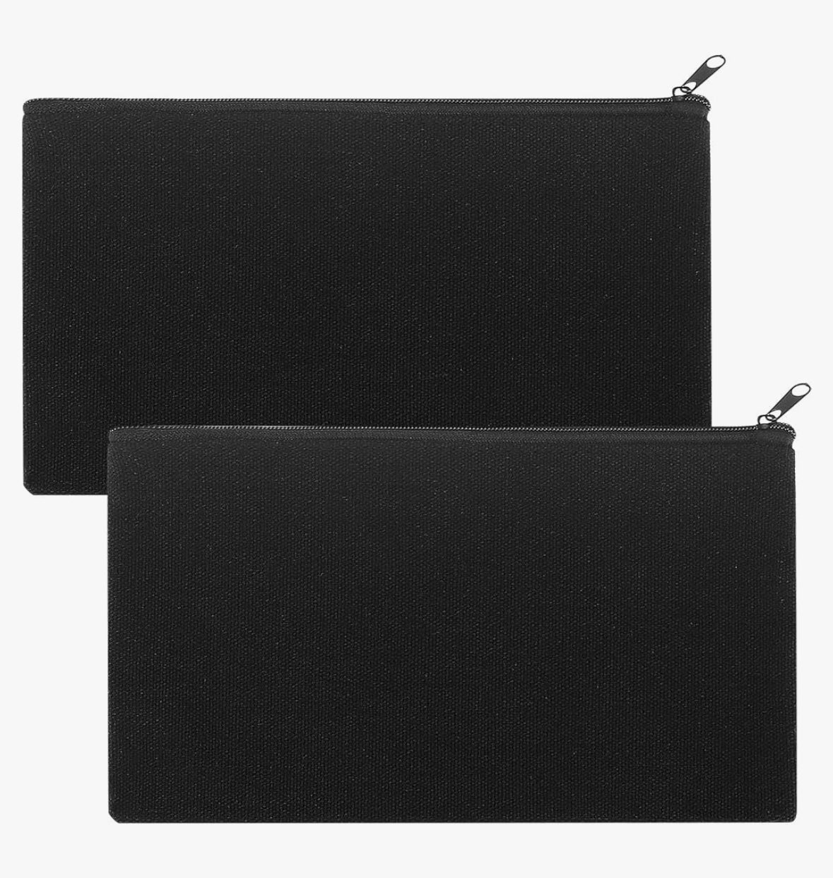 Canvas Zip Pouch Black