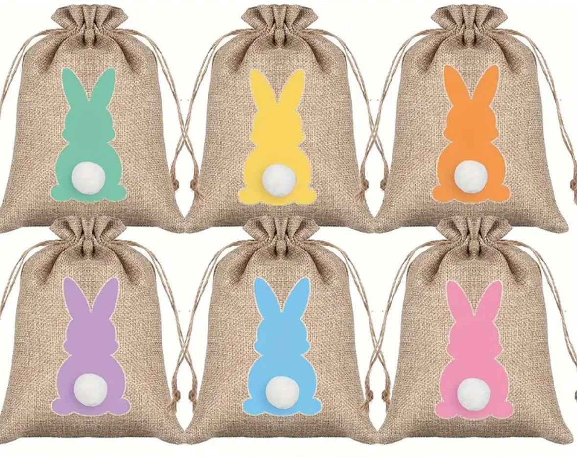 Treat Pouch - Pom Pom Easter Bunny - Choose Colour