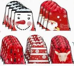 Christmas Polyester Rucksack / Gift Bag