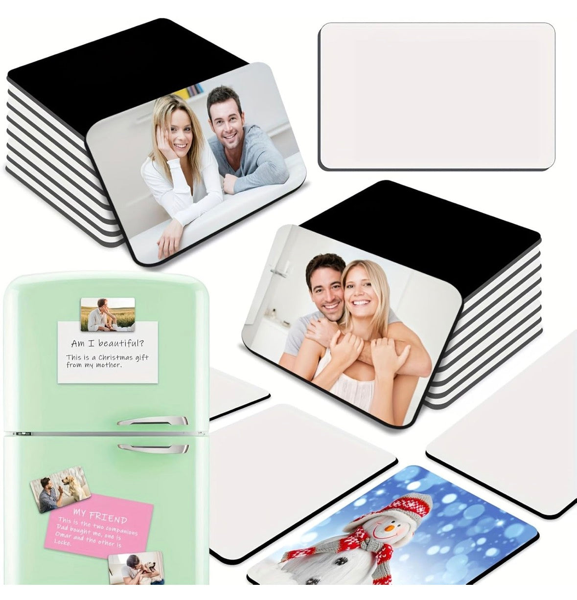 Sublimation Fridge Magnet Blanks