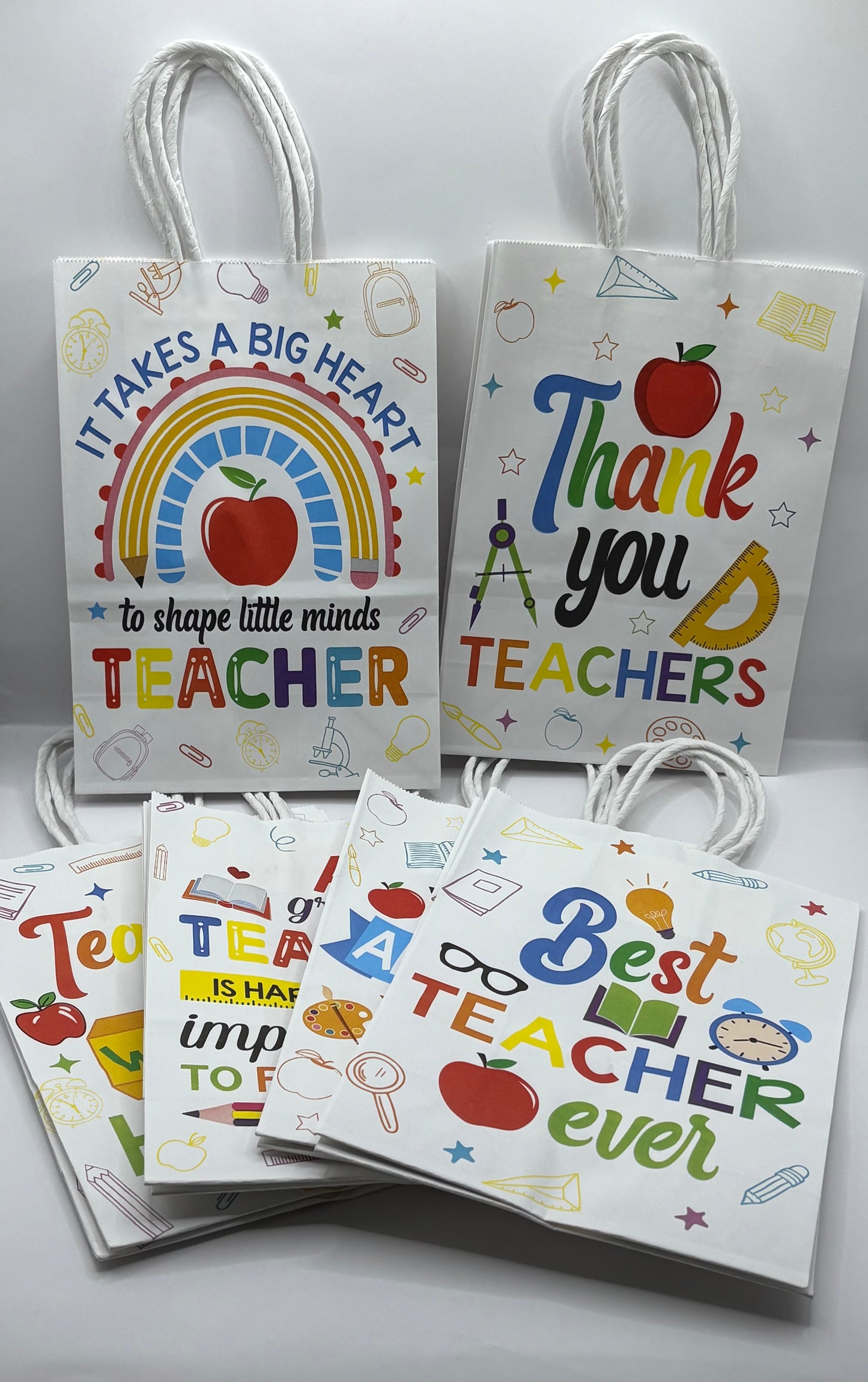 Teacher Appreciation Large Gift Bag - Mixed Designs