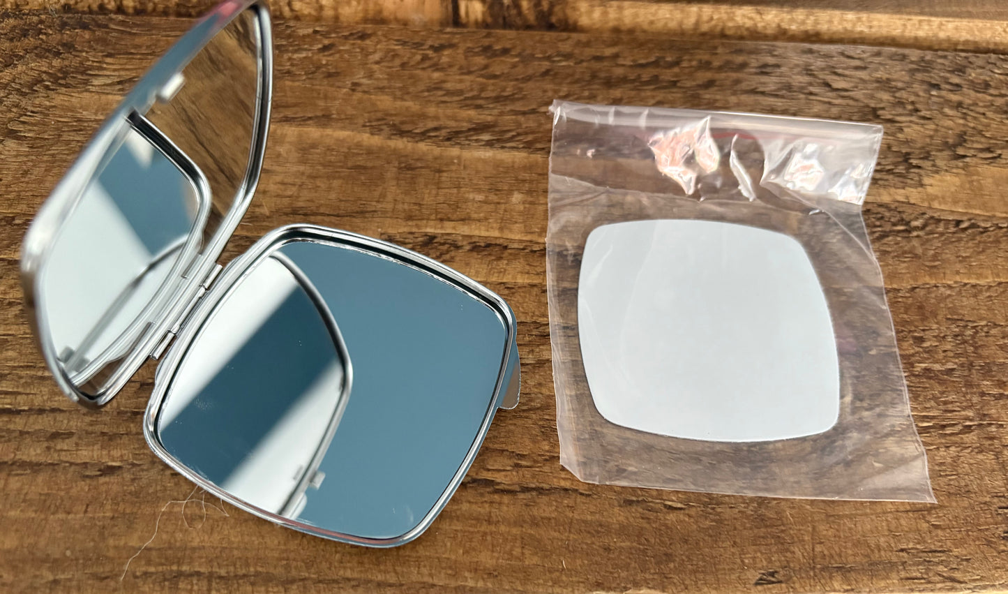 Sublimation Compact Mirror - Top Quality Metal Case