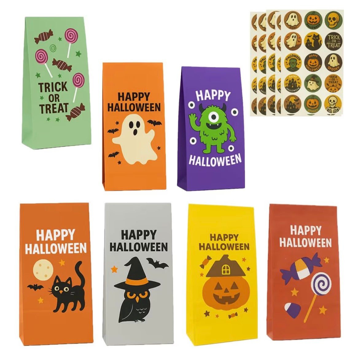 Halloween Paper Candy Bags