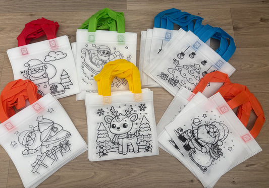 Christmas Colour In Tote Bag