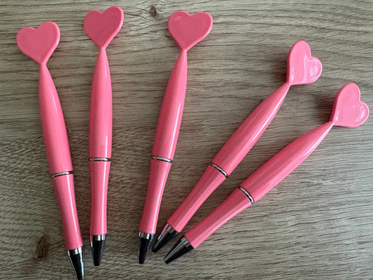 Pink Heart Ballpoint Pen