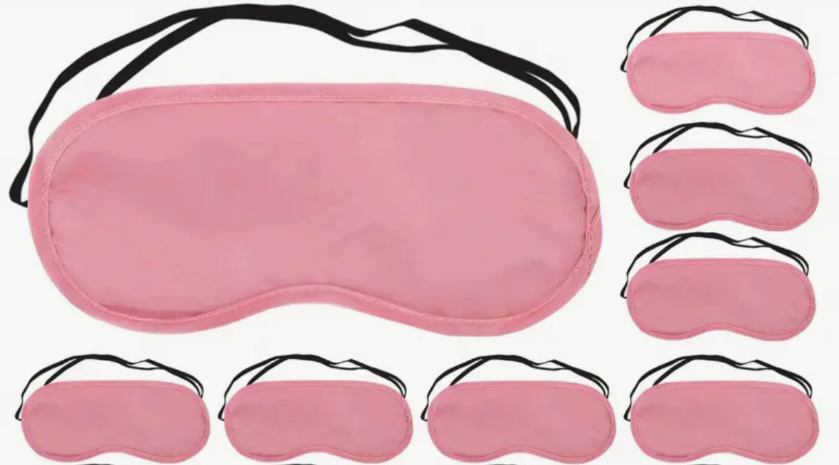 Sleep Mask Pink Satin
