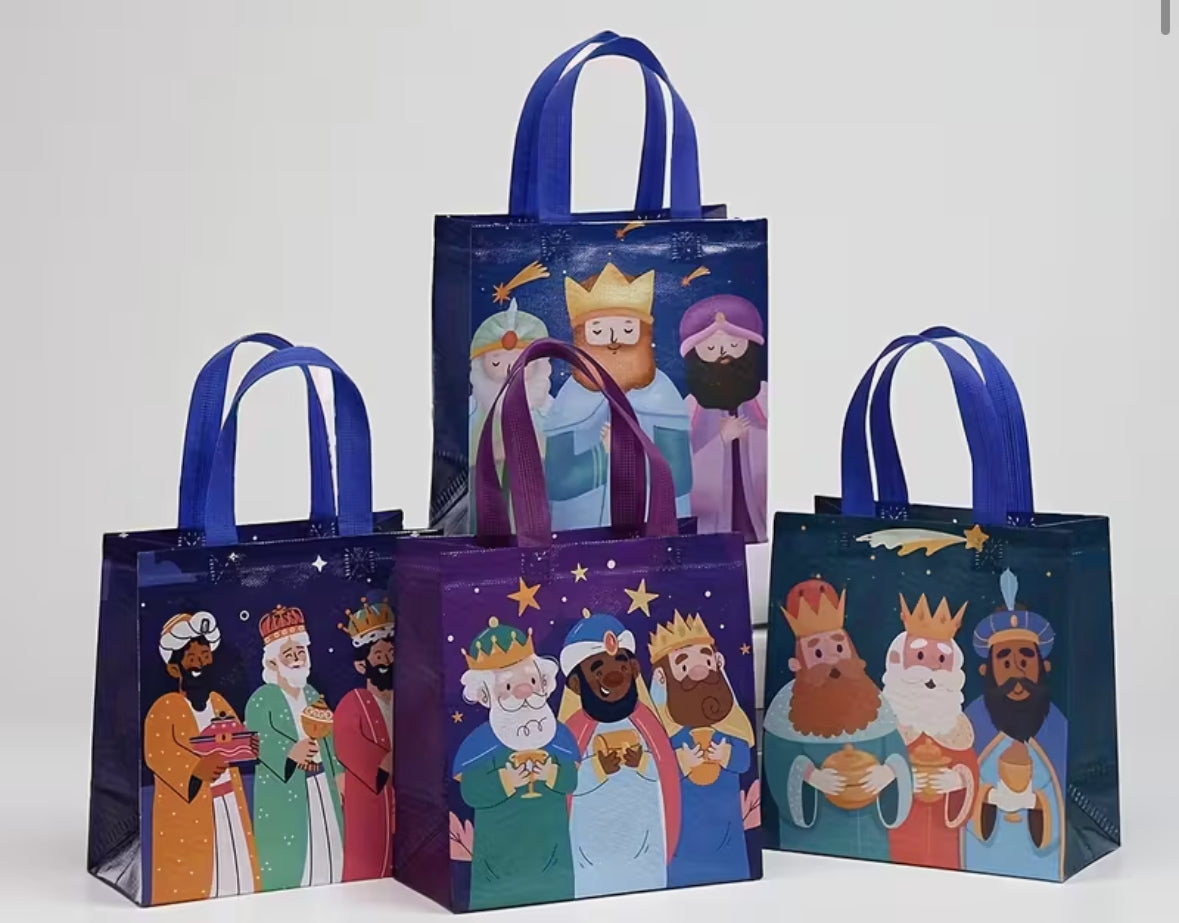 Christmas Large Tote Bags - Wise Men Design