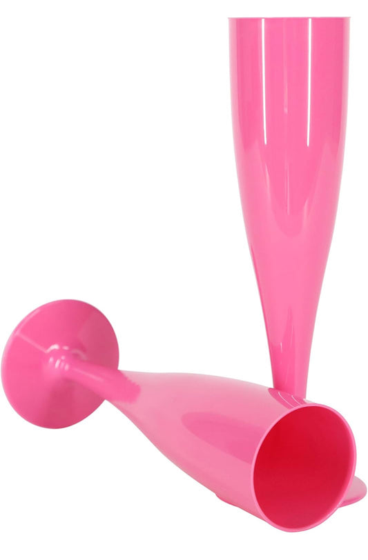Flutes Pink Plastic x10 Pack