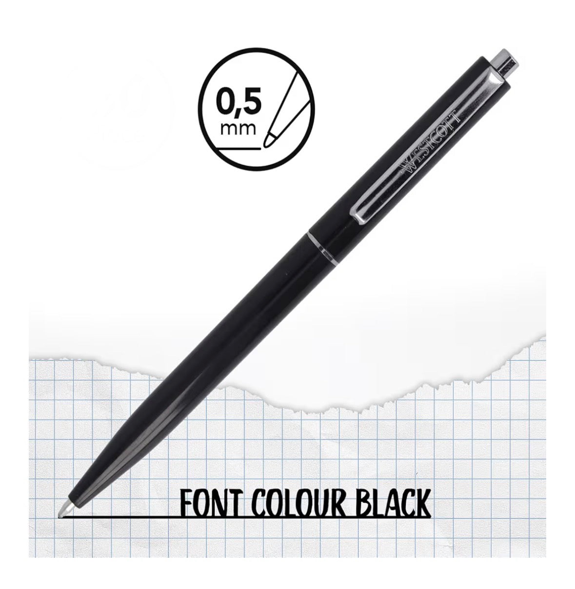 Luxury Westcott Ball Point Pen Black Ink
