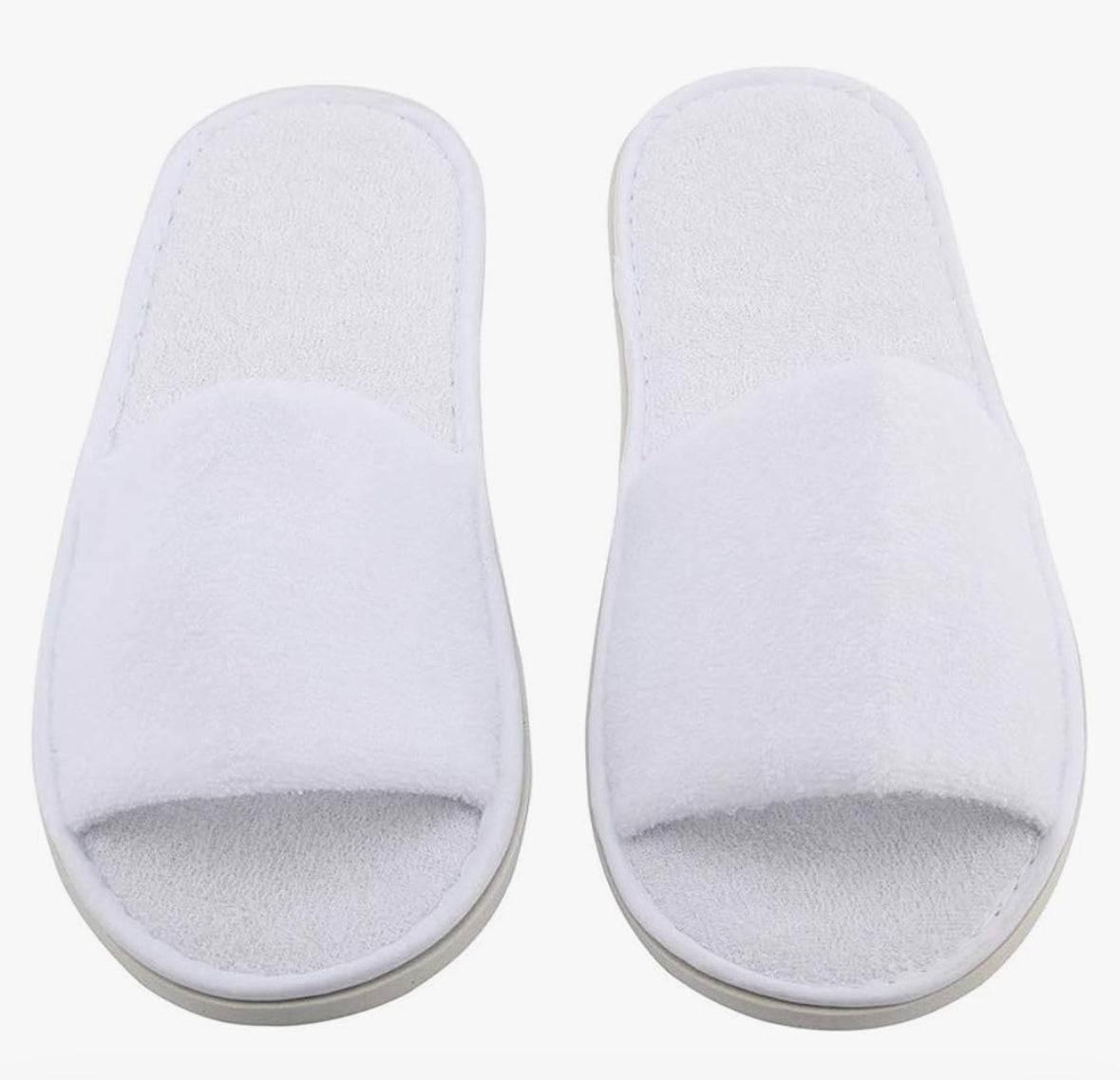 Open Toe Spa Slippers One Size. High Quality.Thick rubber coated sponge sole.