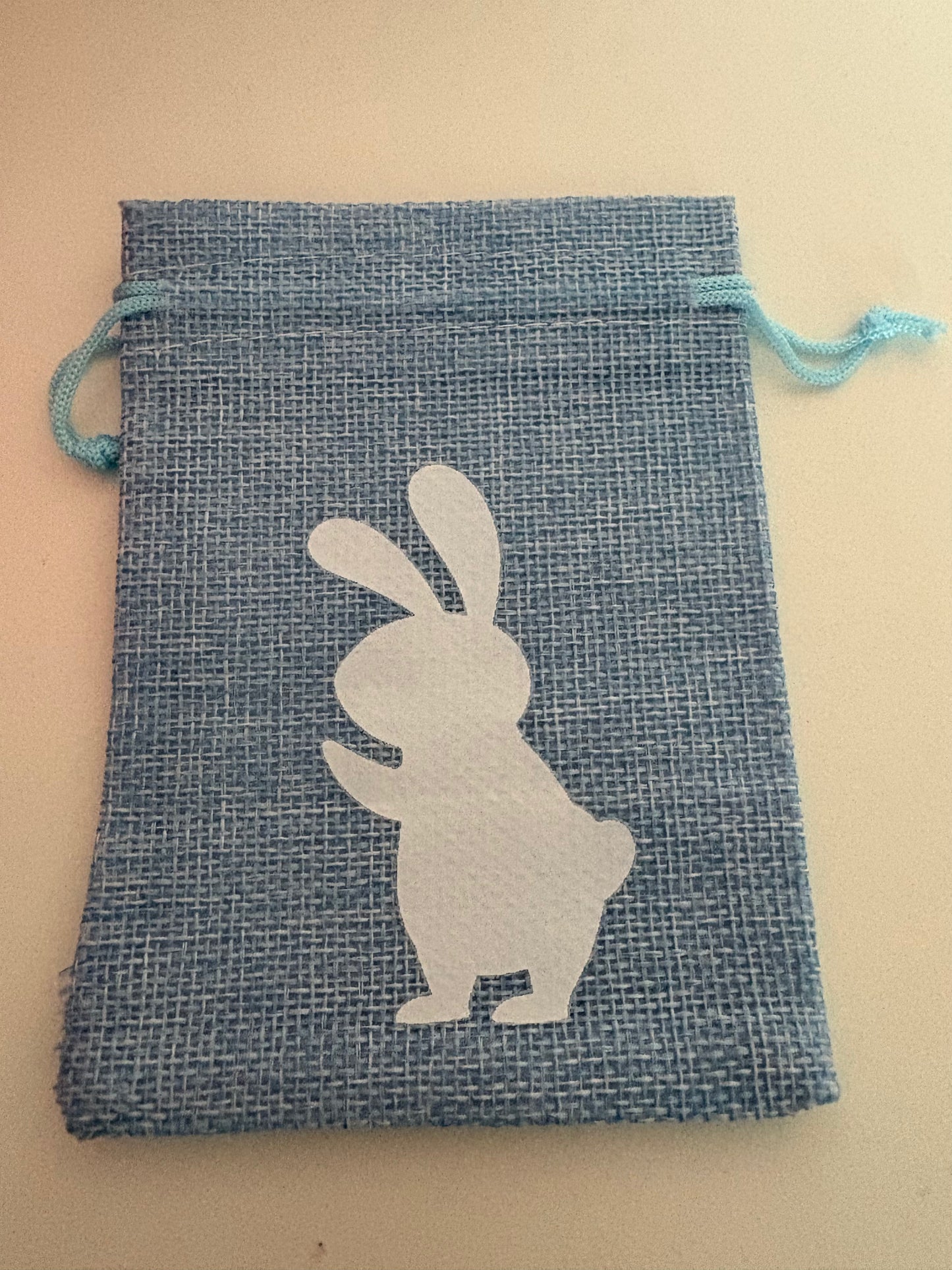 Treat Pouch - Burlap Drawstring Easter - Choose Colour