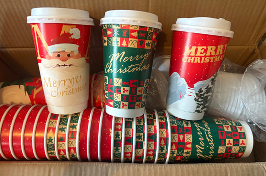 Christmas Insulated Hot Cup with Lid 520ml