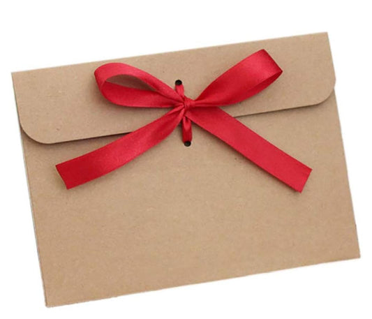Kraft Money Wallet Red Ribbon