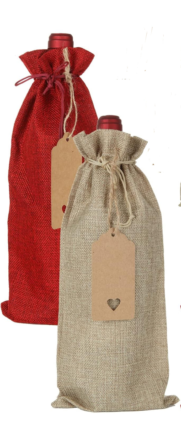 Burlap Bottle Bags