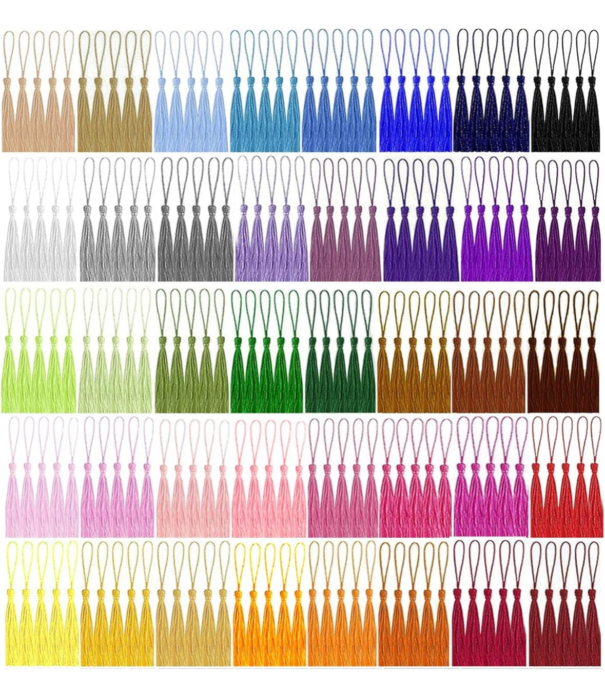 Bookmark / Craft Making Silk Tassels 40 Pack.