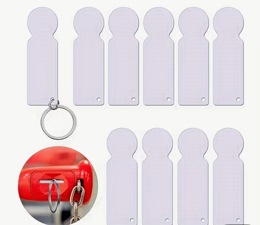 Sublimation Blank Trolley Keyrings