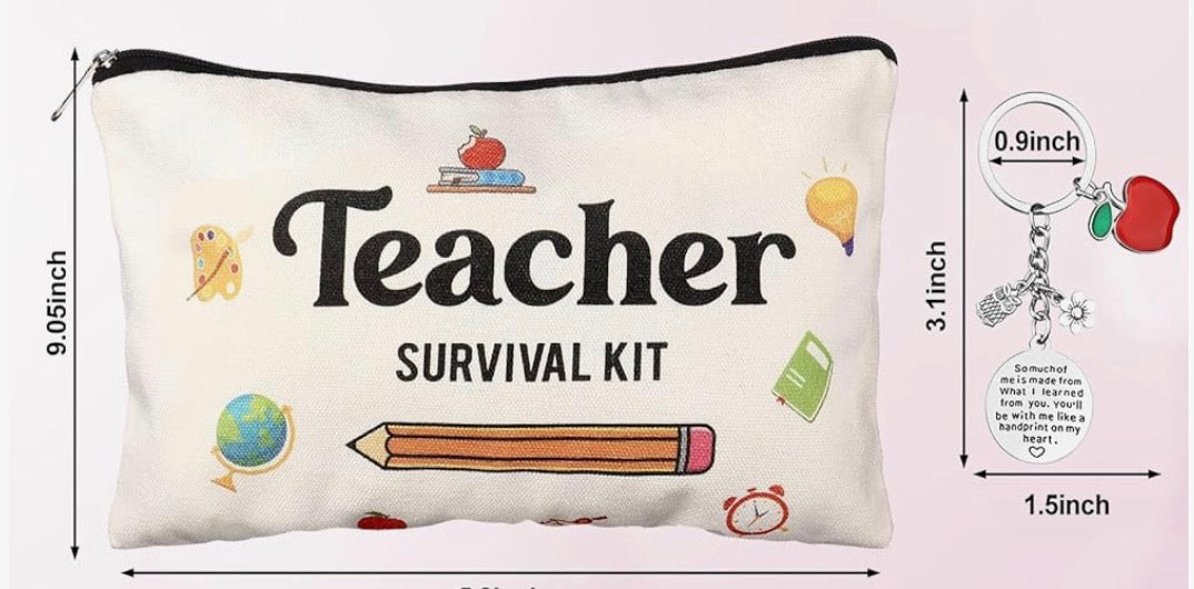 Teacher Survival Kit Bag with Keyring