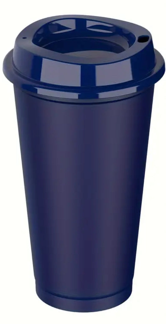 Hot & Cold Cup with Lid 16oz Deepest Blue