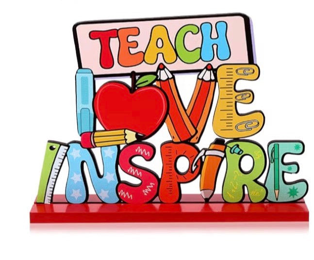 Teacher Appreciation Wooden Desk Ornament